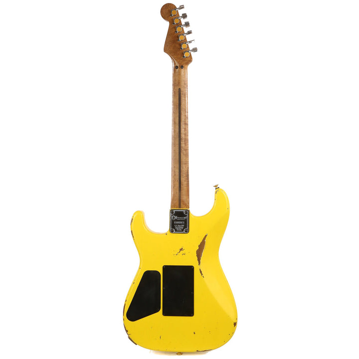 Charvel Custom Shop San Dimas Nitro Aged Roasted Alder Graffiti Yellow