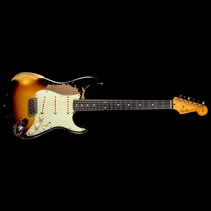 Fender Custom Shop Masterbuilt John Cruz 1960s Stratocaster Heavy Relic Electric Guitar 3-Tone Sunburst