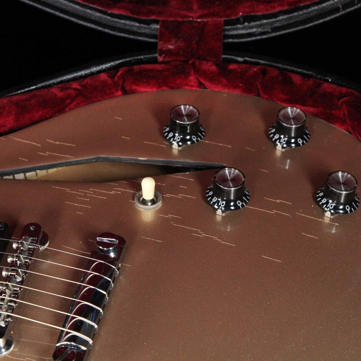 Used 2014 Gibson Memphis DG-335 Dave Grohl Signature Electric Guitar Limited Edition Metallic Gold