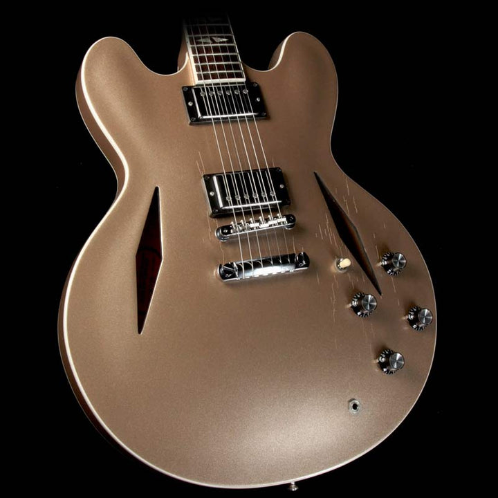 Used 2014 Gibson Memphis DG-335 Dave Grohl Signature Electric Guitar Limited Edition Metallic Gold