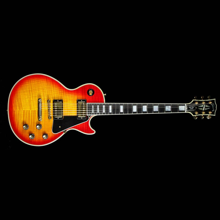 Used 2002 Gibson Custom Shop 1968 Les Paul Custom Reissue Electric Guitar Cherry Sunburst