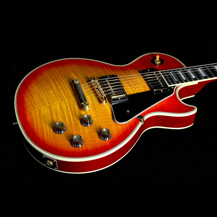 Used 2002 Gibson Custom Shop 1968 Les Paul Custom Reissue Electric Guitar Cherry Sunburst