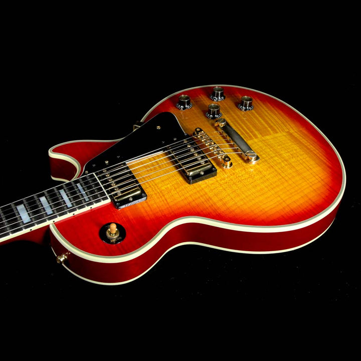 Used 2002 Gibson Custom Shop 1968 Les Paul Custom Reissue Electric Guitar Cherry Sunburst