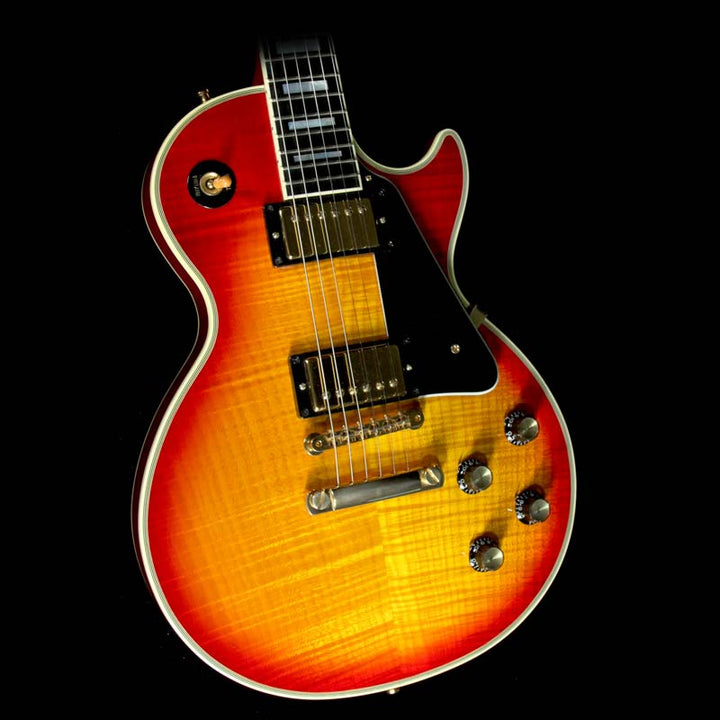 Used 2002 Gibson Custom Shop 1968 Les Paul Custom Reissue Electric Guitar Cherry Sunburst