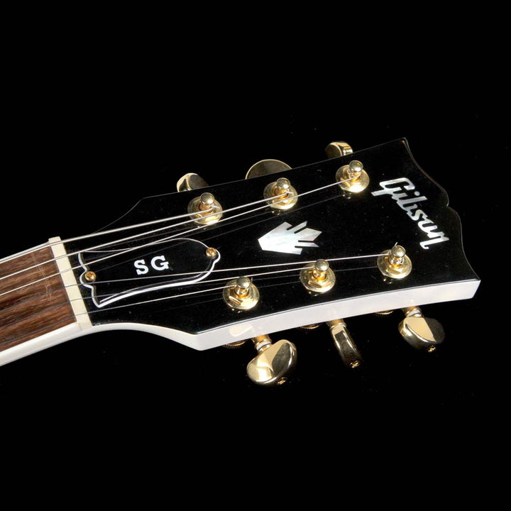 Used 2017 Gibson SG Standard Gold Series Electric Guitar Alpine White