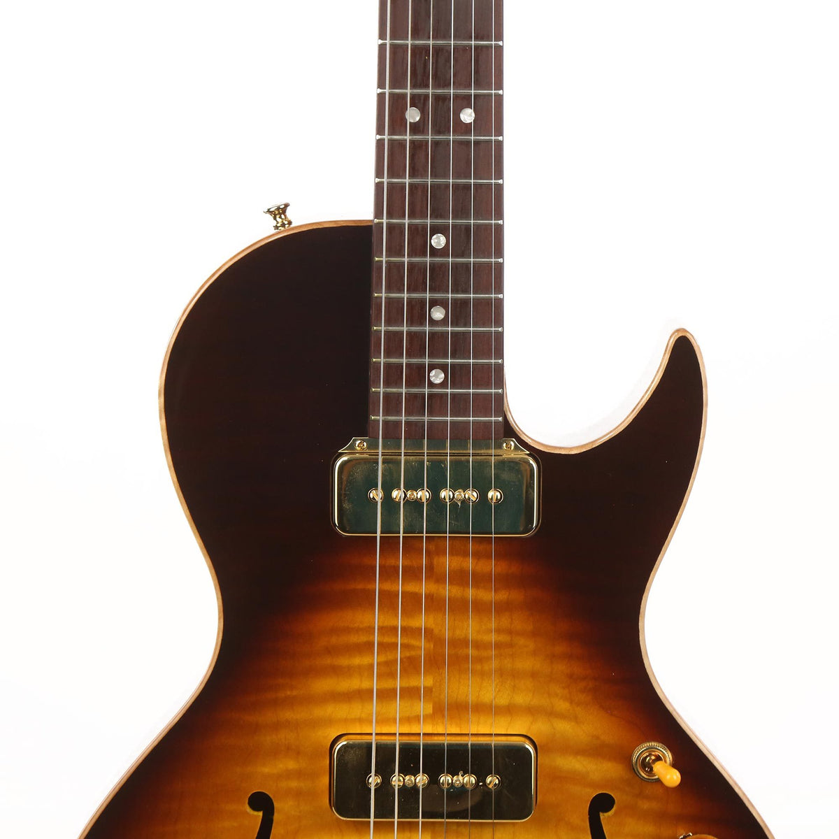 B&G Guitars Little Sister Crossroads Cutaway Tobacco Burst — 7