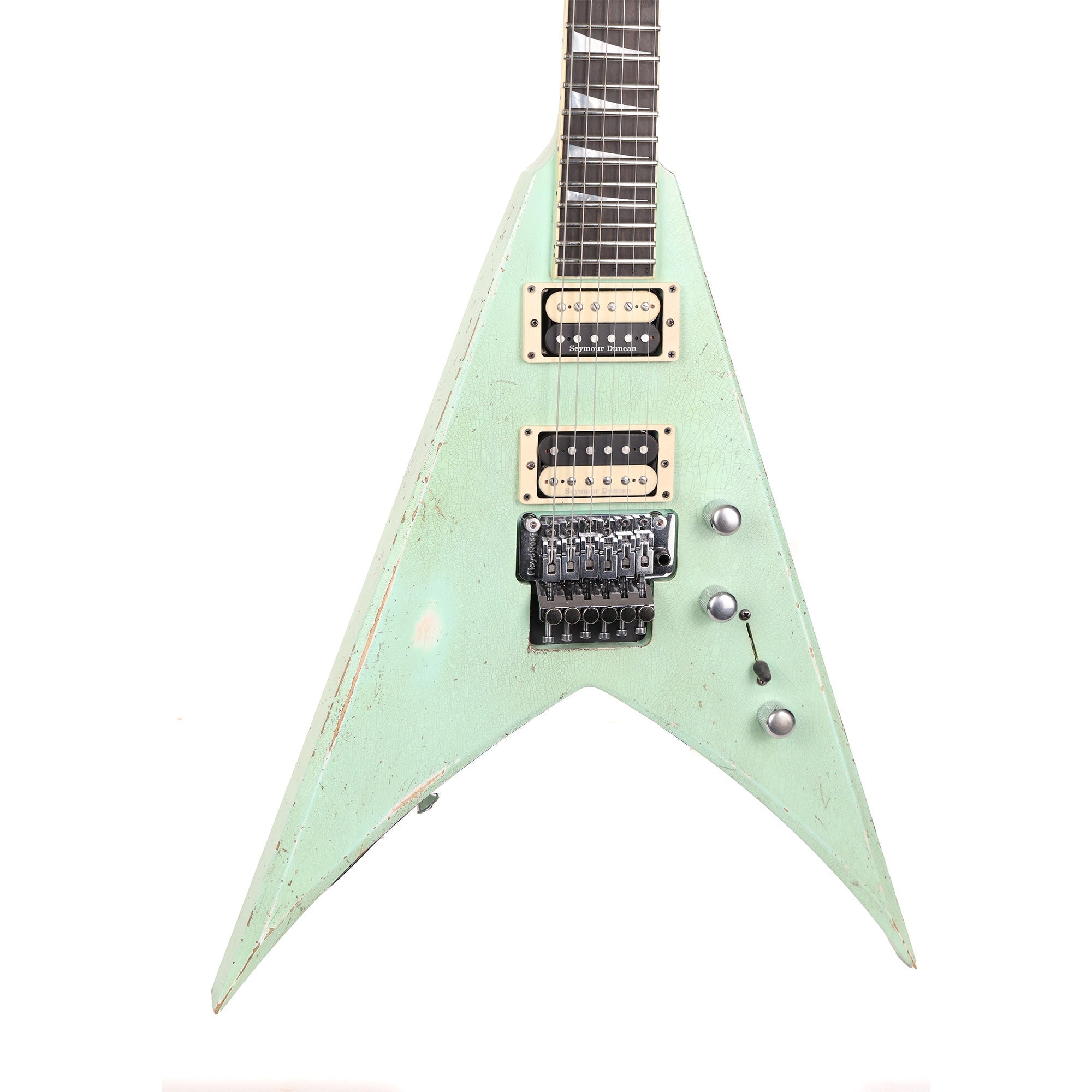 Jackson Custom Shop King V Nitro Aged Surf Green | The Music Zoo