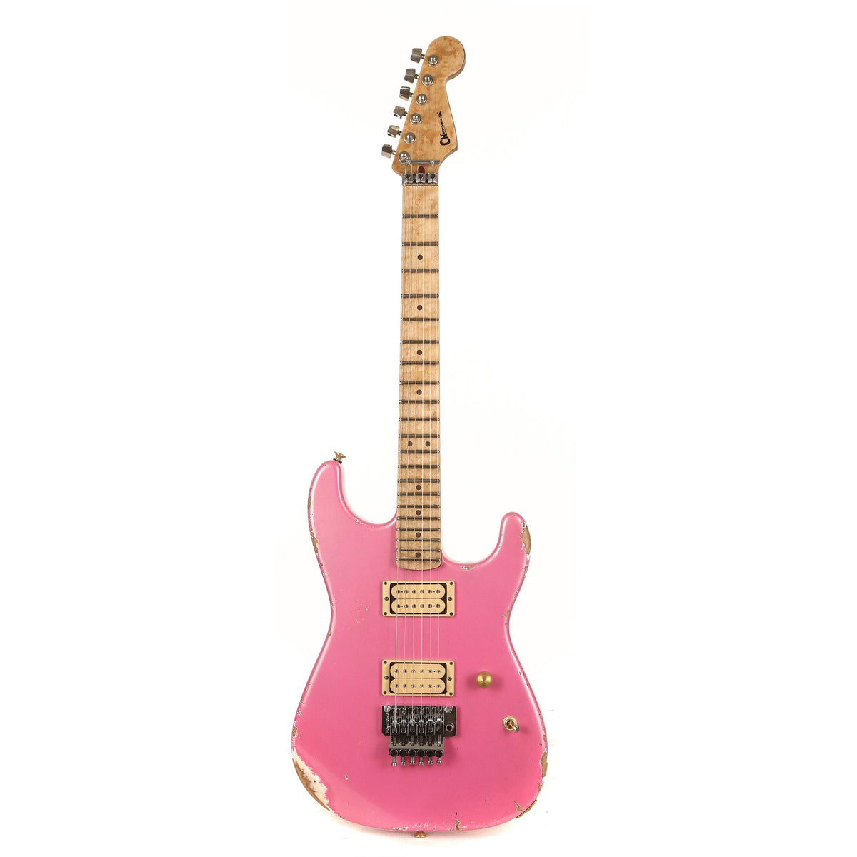 Charvel Custom Shop Nitro Aged San Dimas Platinum Pink — 2