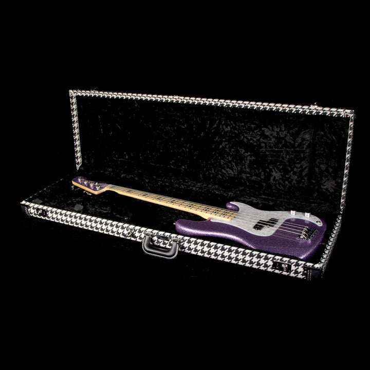 Fender Limited Edition Adam Clayton Signature Precision Bass Electric Bass Purple Sparkle