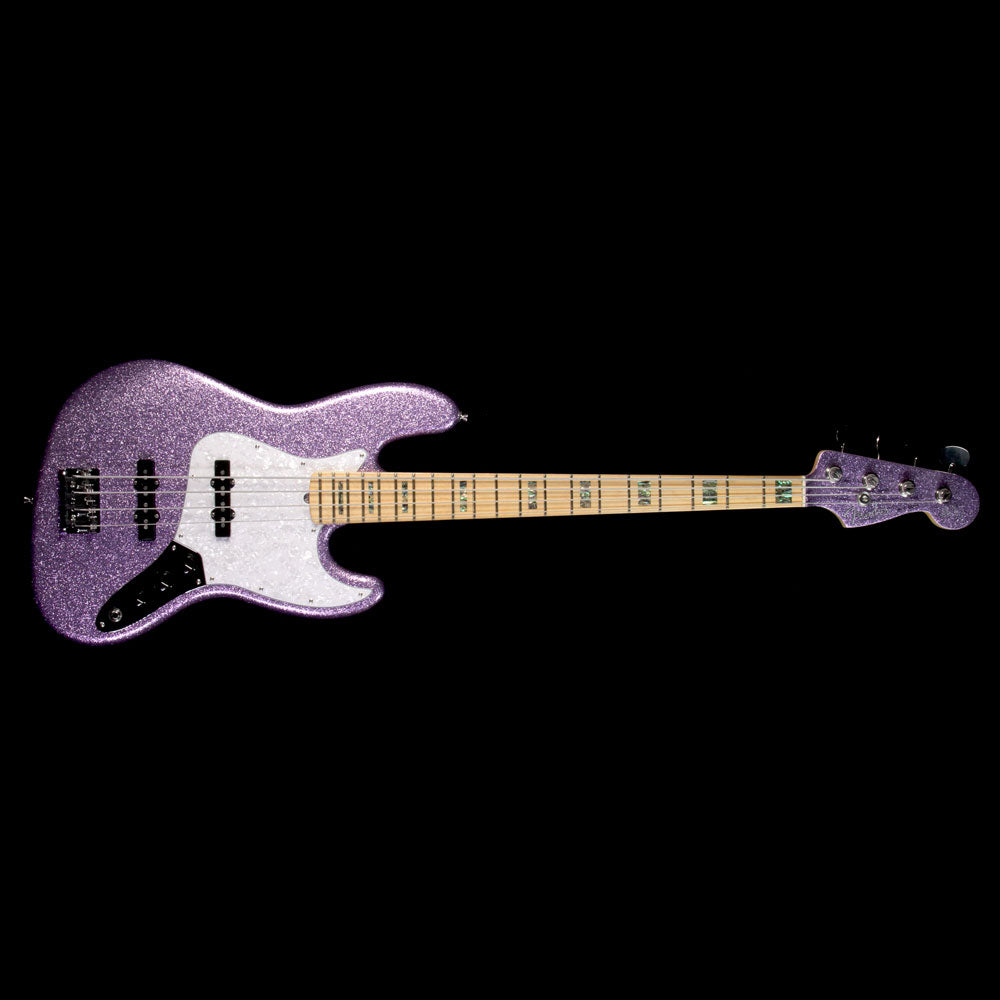 Fender Limited Edition Adam Clayton Signature Jazz Bass Electric Bass Purple Sparkle — 2