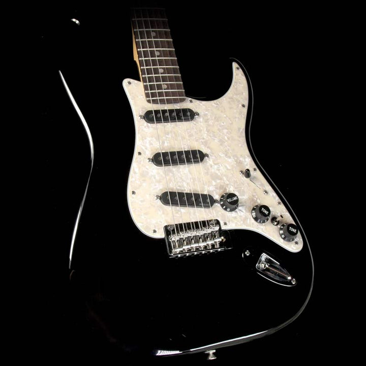 Used 2016 Fender Deluxe Stratocaster Electric Guitar Black with Fishman Fluence Pickups and FU Tone Hardware