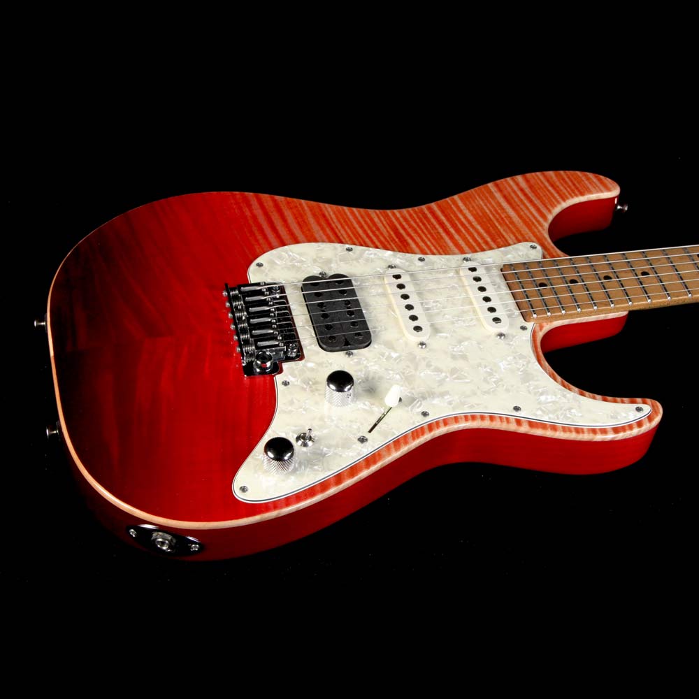 Used 2017 Tom Anderson Drop Top Classic Electric Guitar Red Surf — 5