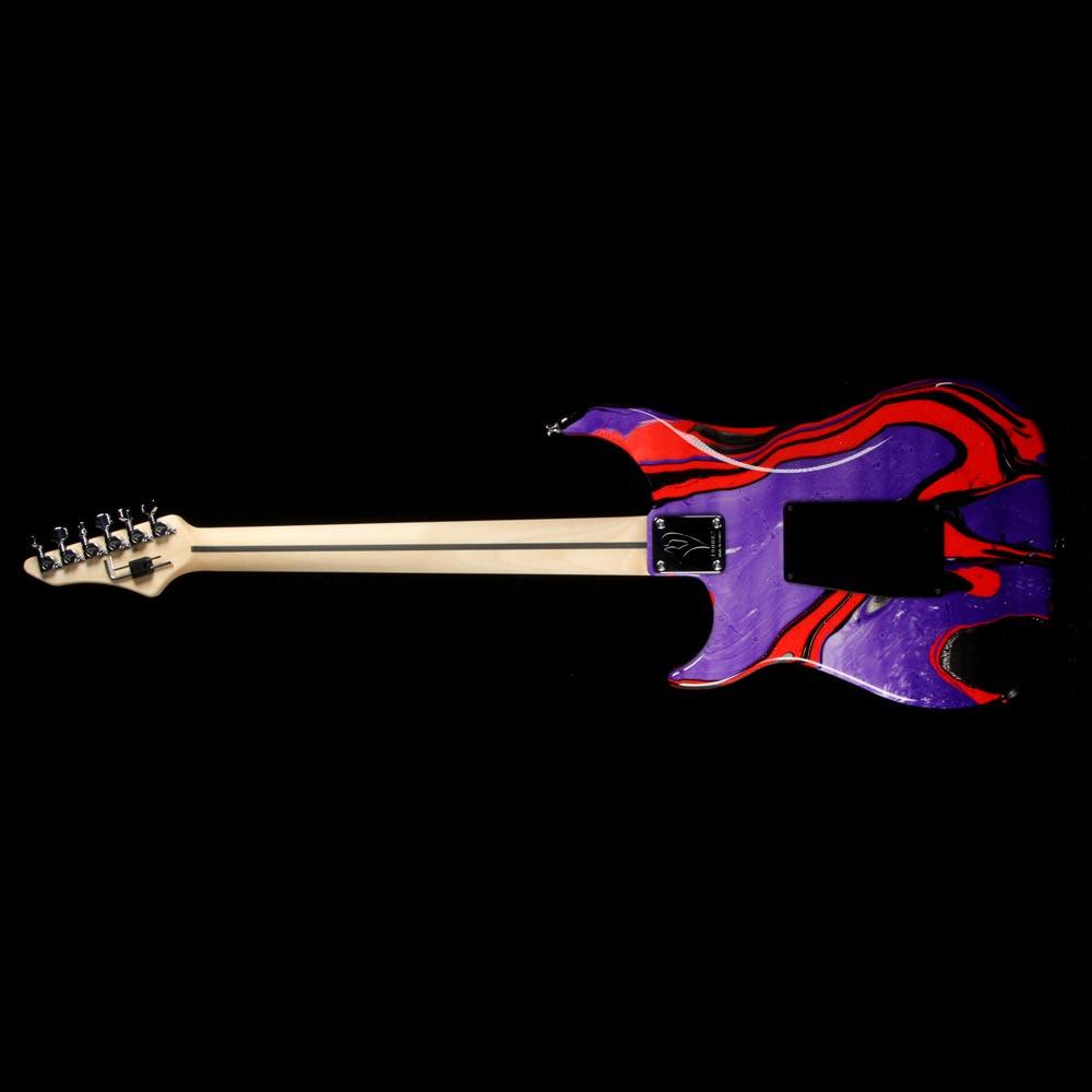 Vigier Excalibur Original HSS Floyd Rock Art Purple and Red Swirl — 3
