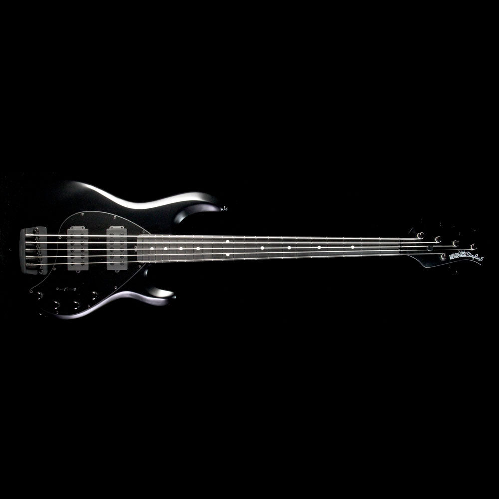 Ernie Ball Music Man StingRay 5 HH 5-String Electric Bass Guitar Stealth Black — 2