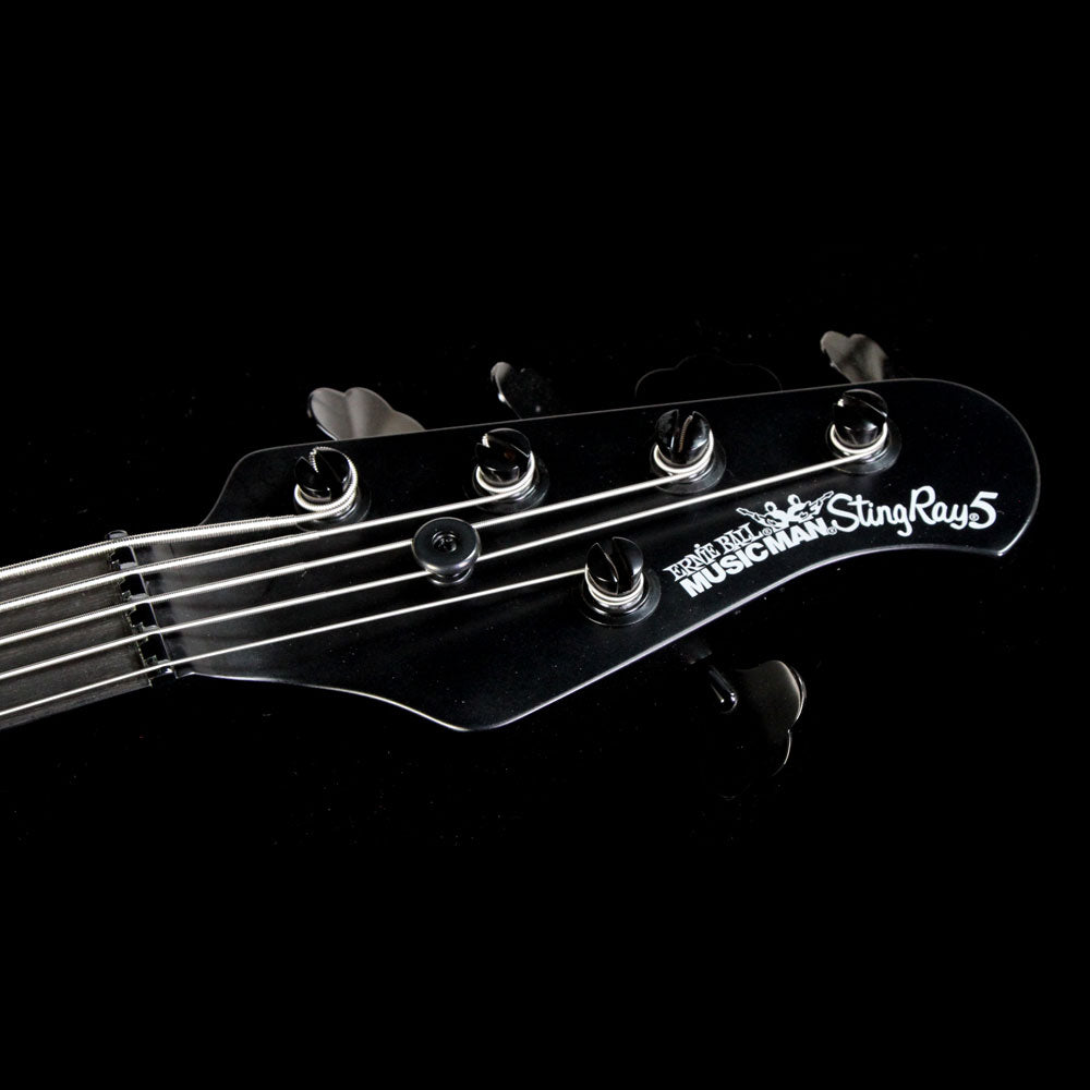 Ernie Ball Music Man StingRay 5 HH 5-String Electric Bass Guitar Stealth Black — 4