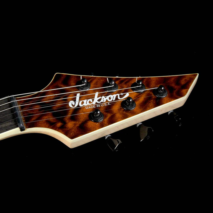 Used 2015 Jackson Misha Mansoor Signature Juggernaut HT6 Quilt Top Guitar Amber Tiger Eye
