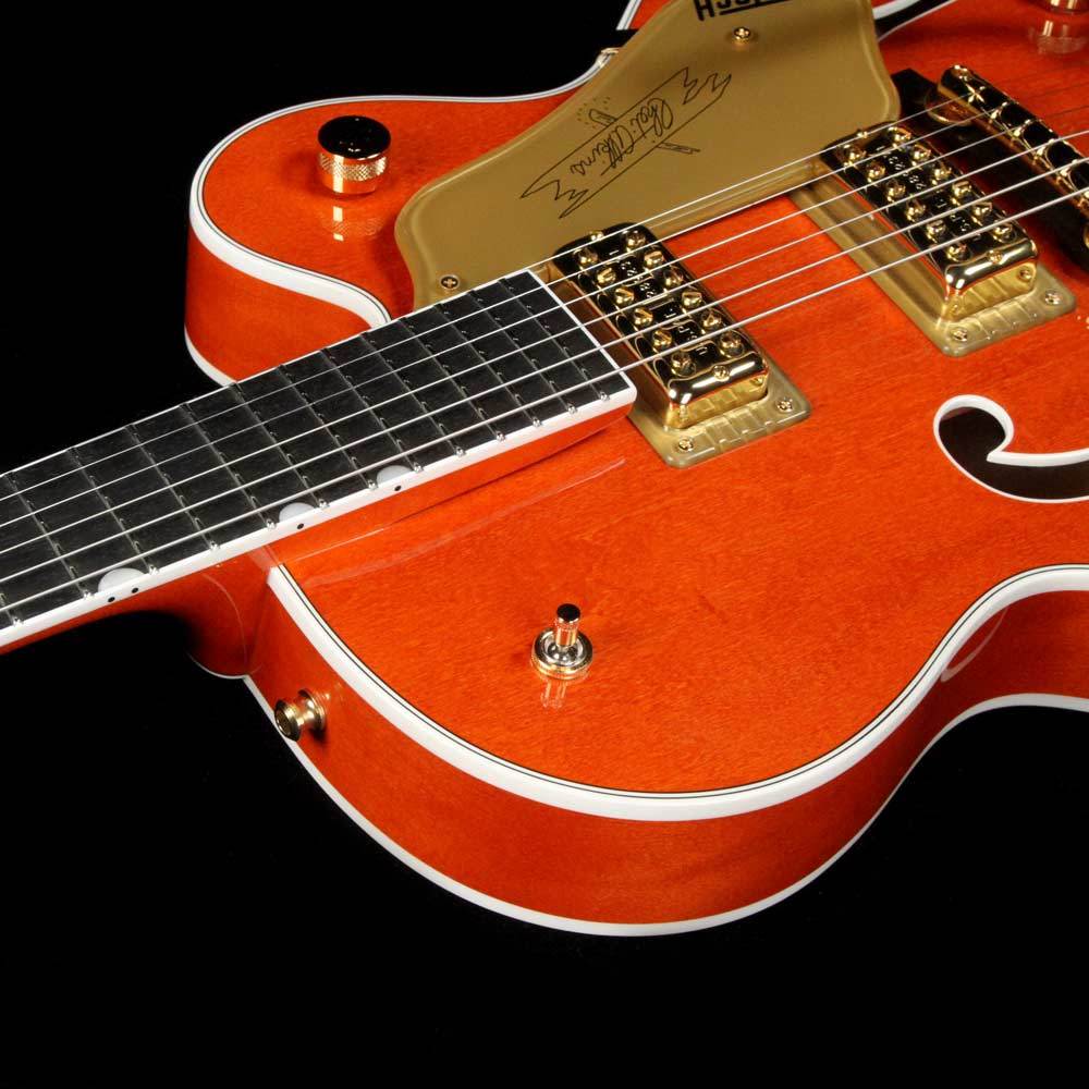 Gretsch G6120T Players Edition Nashville Orange Stain — 5