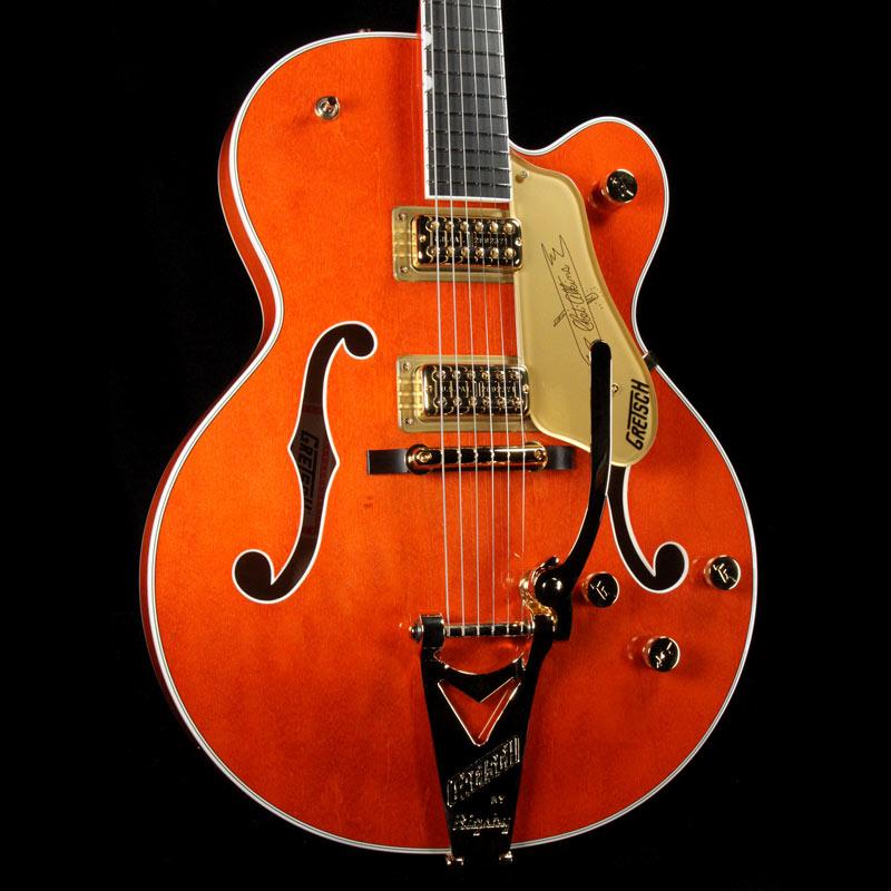 Gretsch G6120T Players Edition Nashville Orange Stain — 1