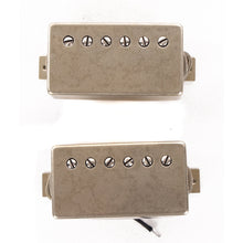 OX4 PAF Low-Wind Humbucker Pickup Set Black Bobbins Lightly Aged