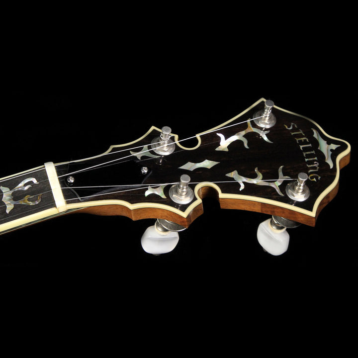 Used 2003 Stelling Staghorn 5-String Banjo Natural Walnut