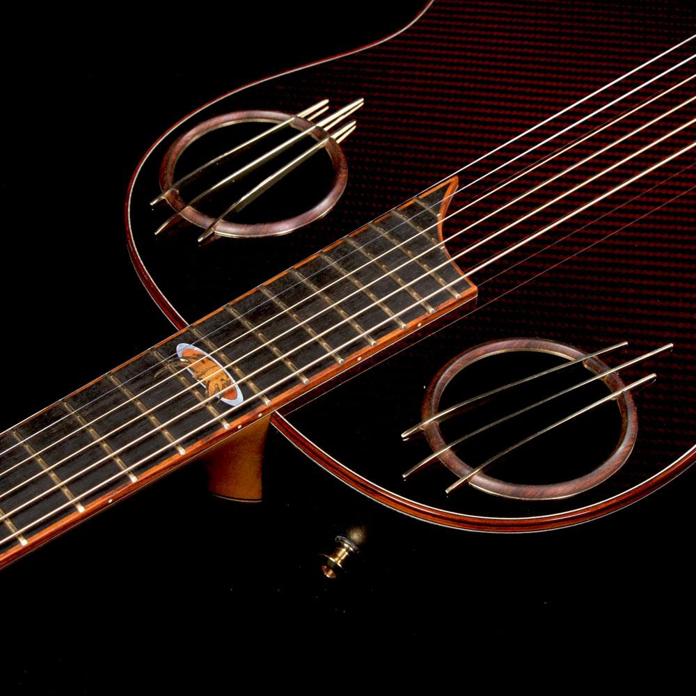 Ovation Limited Edition 40th Anniversary Adamas 1198-AV40 Acoustic Guitar Ruby Gloss — 5
