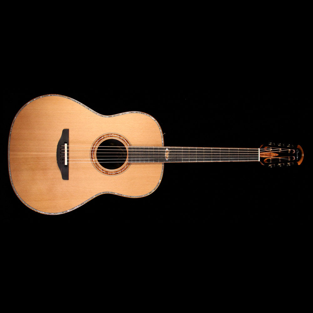 Ovation Custom Legend 50th Anniversary Mid Contour Acoustic Guitar Natural Gloss — 2