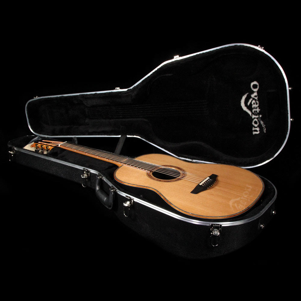 Ovation Custom Legend 50th Anniversary Mid Contour Acoustic Guitar Natural Gloss — 8