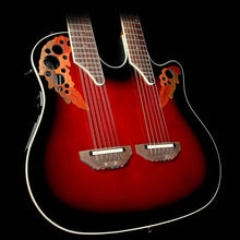 Ovation Elite Doubleneck CSE225 Acoustic Guitar Ruby Red Burst