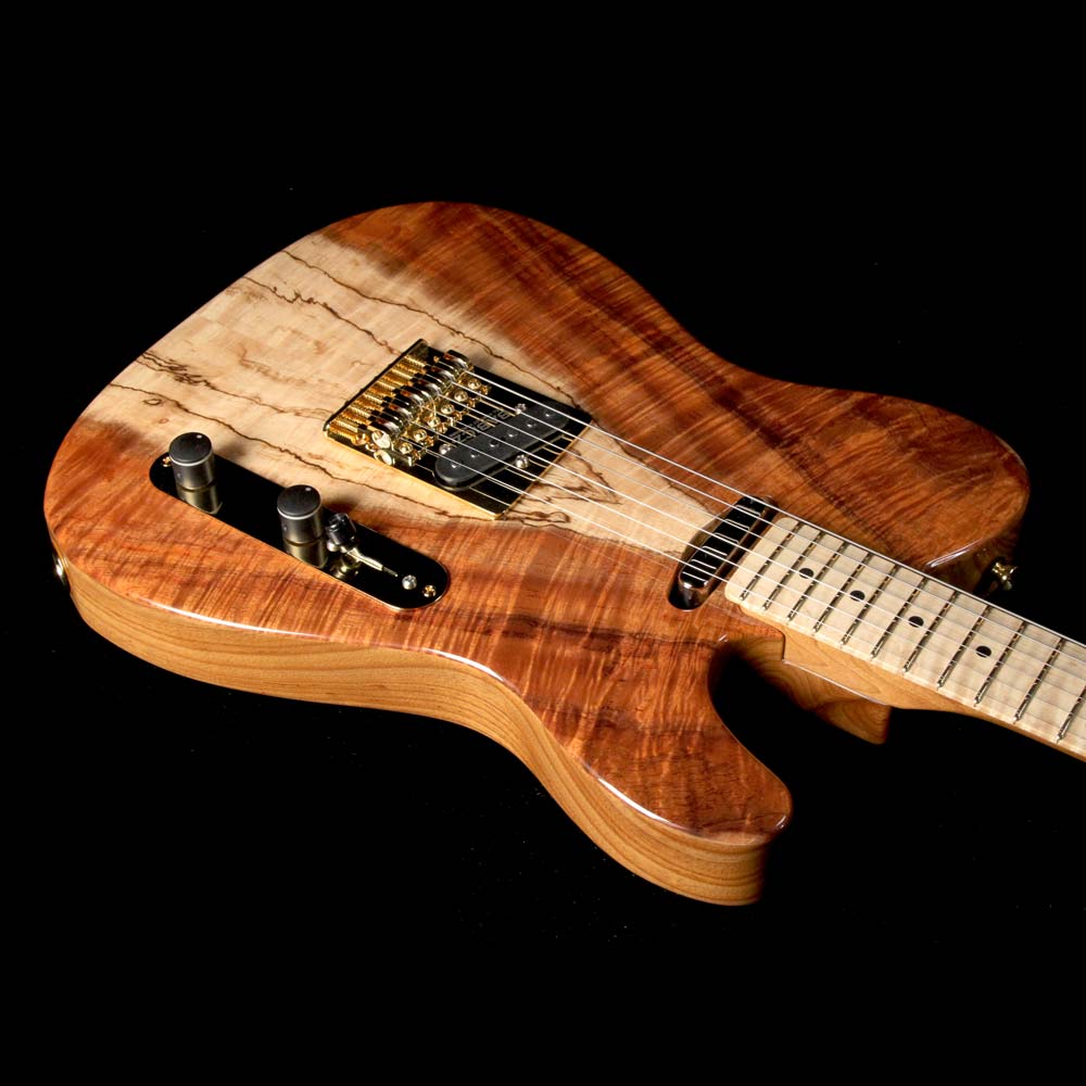 Landon Guitars TR1S Koa Electric Guitar Natural — 5
