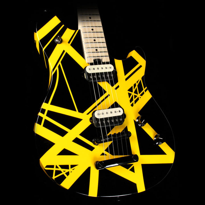 Used 2014 EVH Wolfgang Special Electric Guitar Striped Black and Yellow