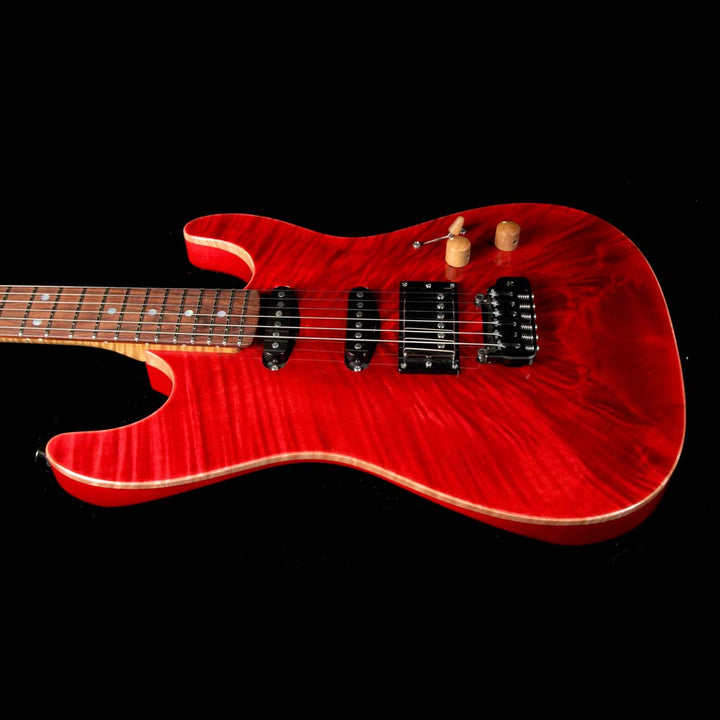 Landon Guitars Twentyfive12SC Carve Top Electric Guitar Blood Red
