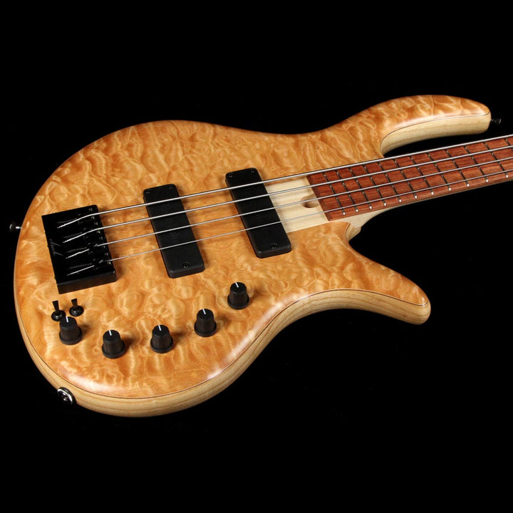 Elrick eVolution Gold Series 4-String Electric Bass Quilt Top Natural