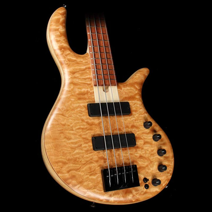 Elrick eVolution Gold Series 4-String Electric Bass Quilt Top Natural