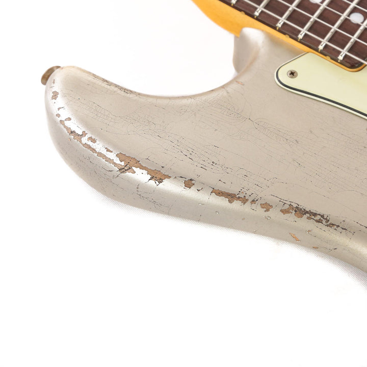 Fender Custom Shop '69 Stratocaster Relic Aged Silver Primer Greg Fessler Masterbuilt 2021