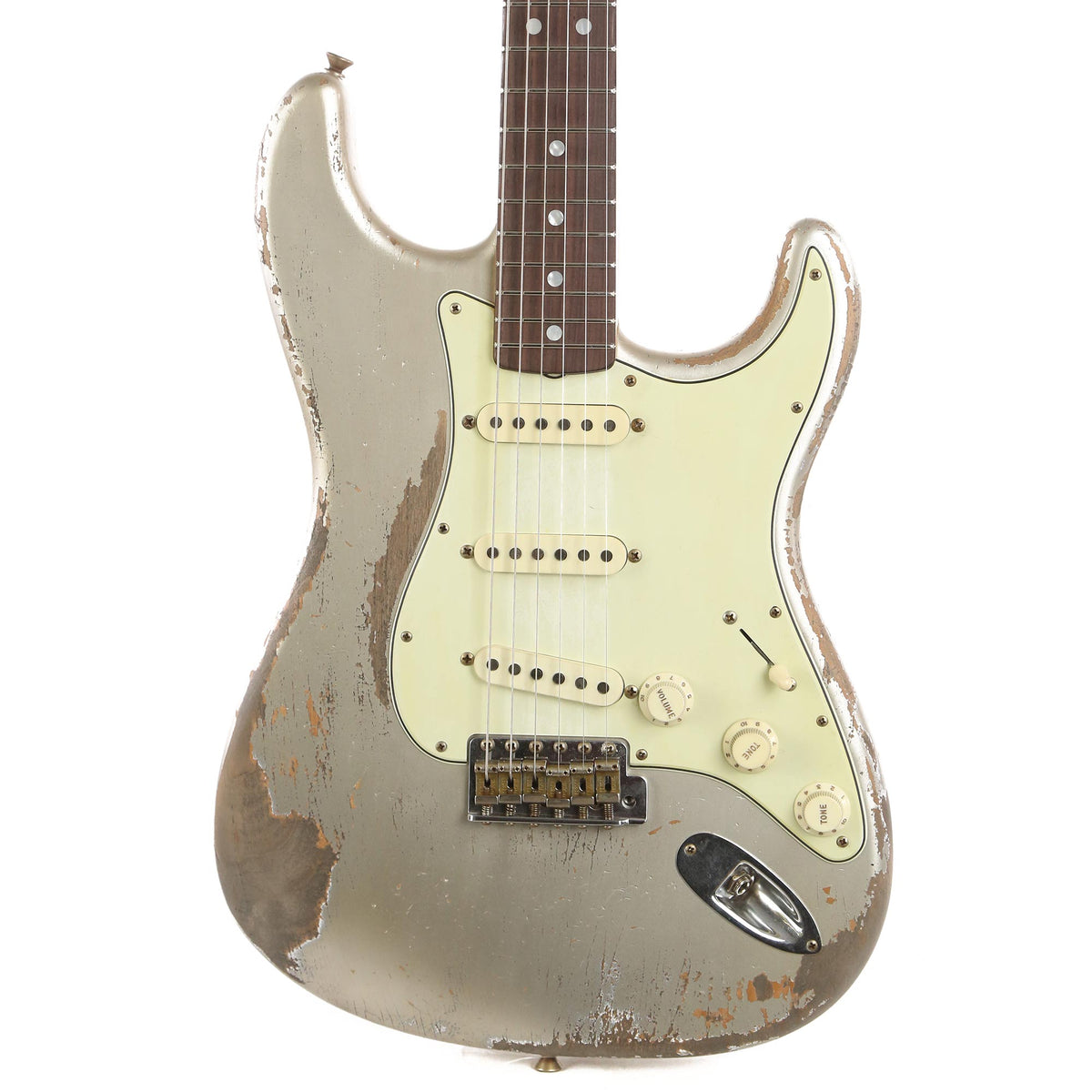 Fender Custom Shop '69 Stratocaster Relic Aged Silver Primer Greg Fessler Masterbuilt 2021 — 1