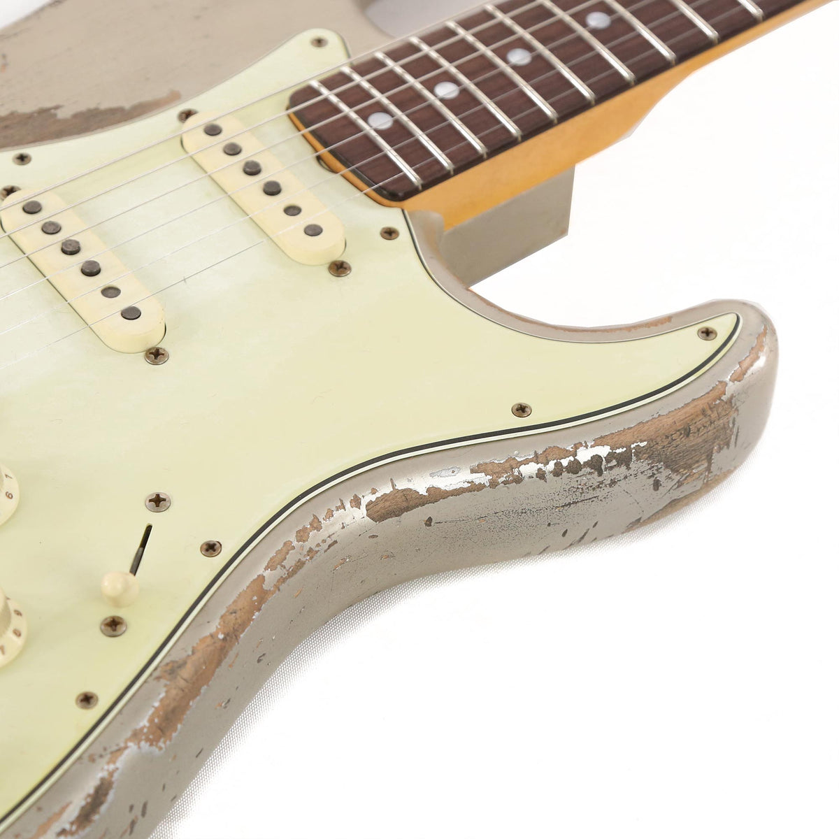 Fender Custom Shop '69 Stratocaster Relic Aged Silver Primer Greg Fessler Masterbuilt 2021 — 7