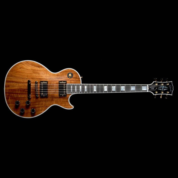 Gibson Custom Shop Les Paul Custom Koa Top Electric Guitar Natural
