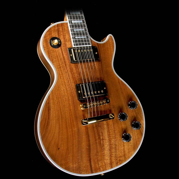 Gibson Custom Shop Les Paul Custom Koa Top Electric Guitar Natural