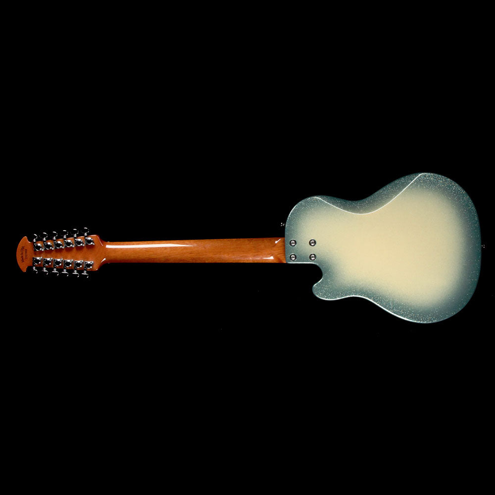 Ovation Glen Campbell Bluebird 12C Electric Guitar Creme to Blue Flake Burst — 3