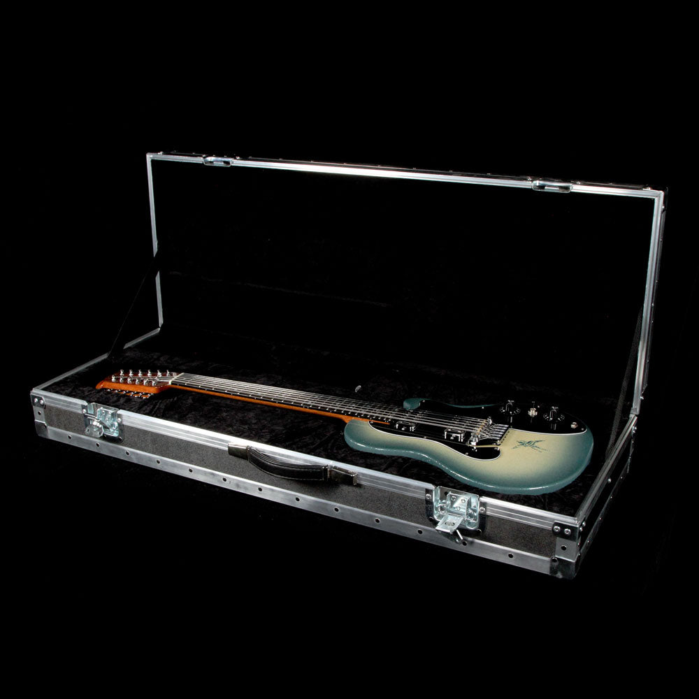 Ovation Glen Campbell Bluebird 12C Electric Guitar Creme to Blue Flake Burst — 7