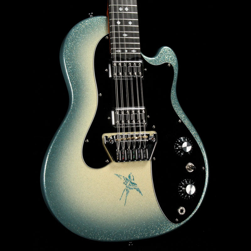 Ovation Glen Campbell Bluebird 12C Electric Guitar Creme to Blue Flake Burst — 1