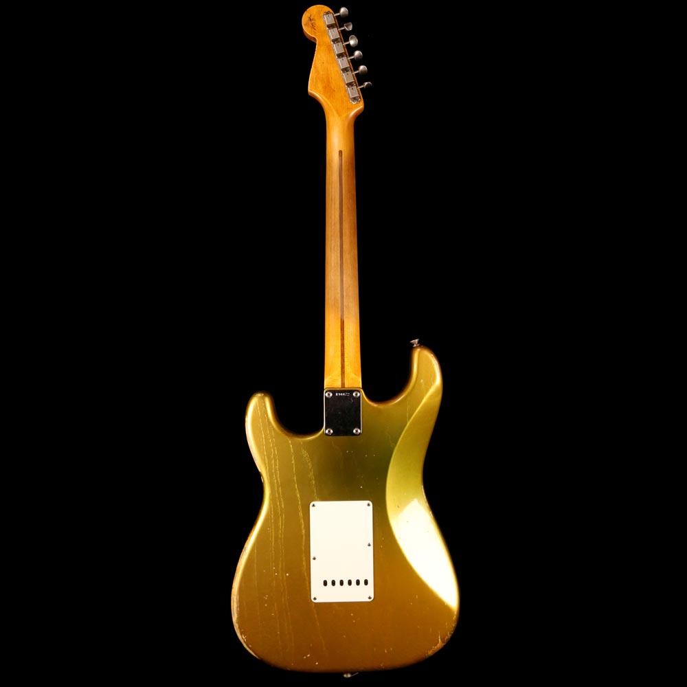 Fender Custom Shop 1955 Stratocaster Masterbuilt Greg Fessler Heavy Relic Aged Shoreline Gold — 3