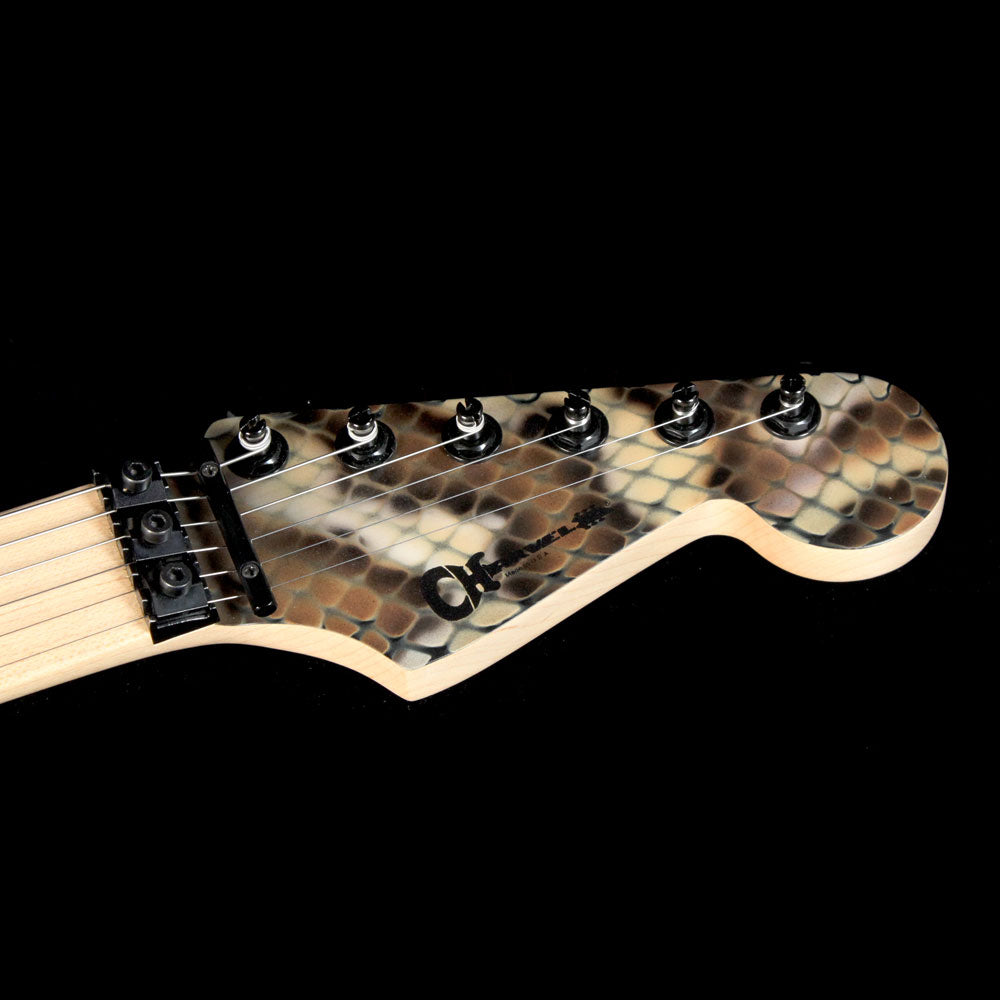 Used Charvel Warren DeMartini Signature Snake Electric Guitar Snakeskin — 4
