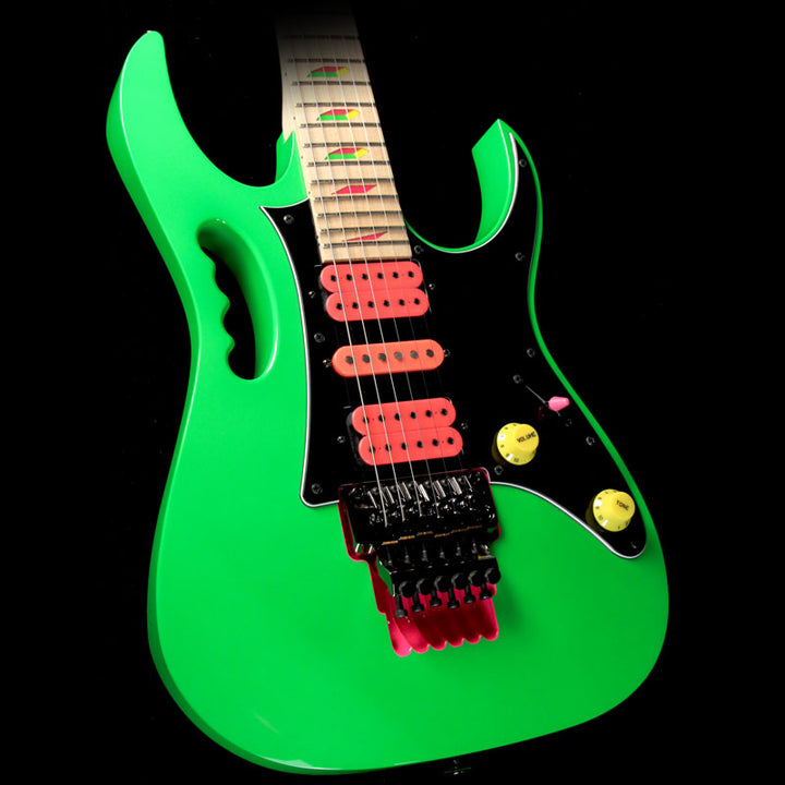 Used 2017 Ibanez JEM777 30th Anniversary Electric Guitar Loch Ness Green