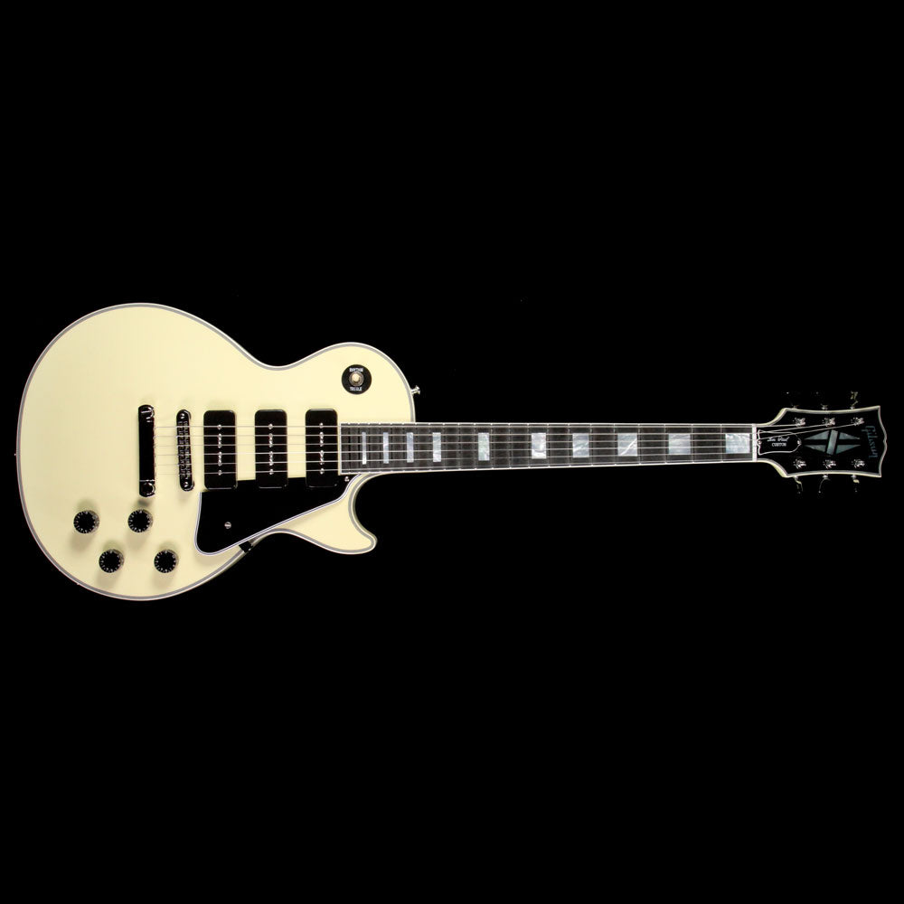 Gibson Custom Shop Music Zoo Exclusive Les Paul Les Paul Custom 3 P-90 Classic Vintage White — 2