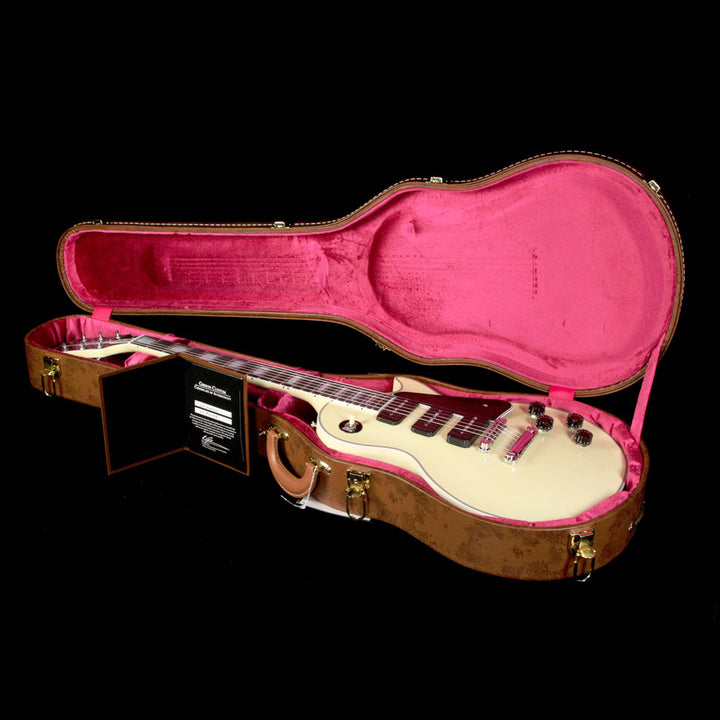 Gibson Custom Shop Music Zoo Exclusive Les Paul Les Paul Custom 3 P-90 Classic Vintage White