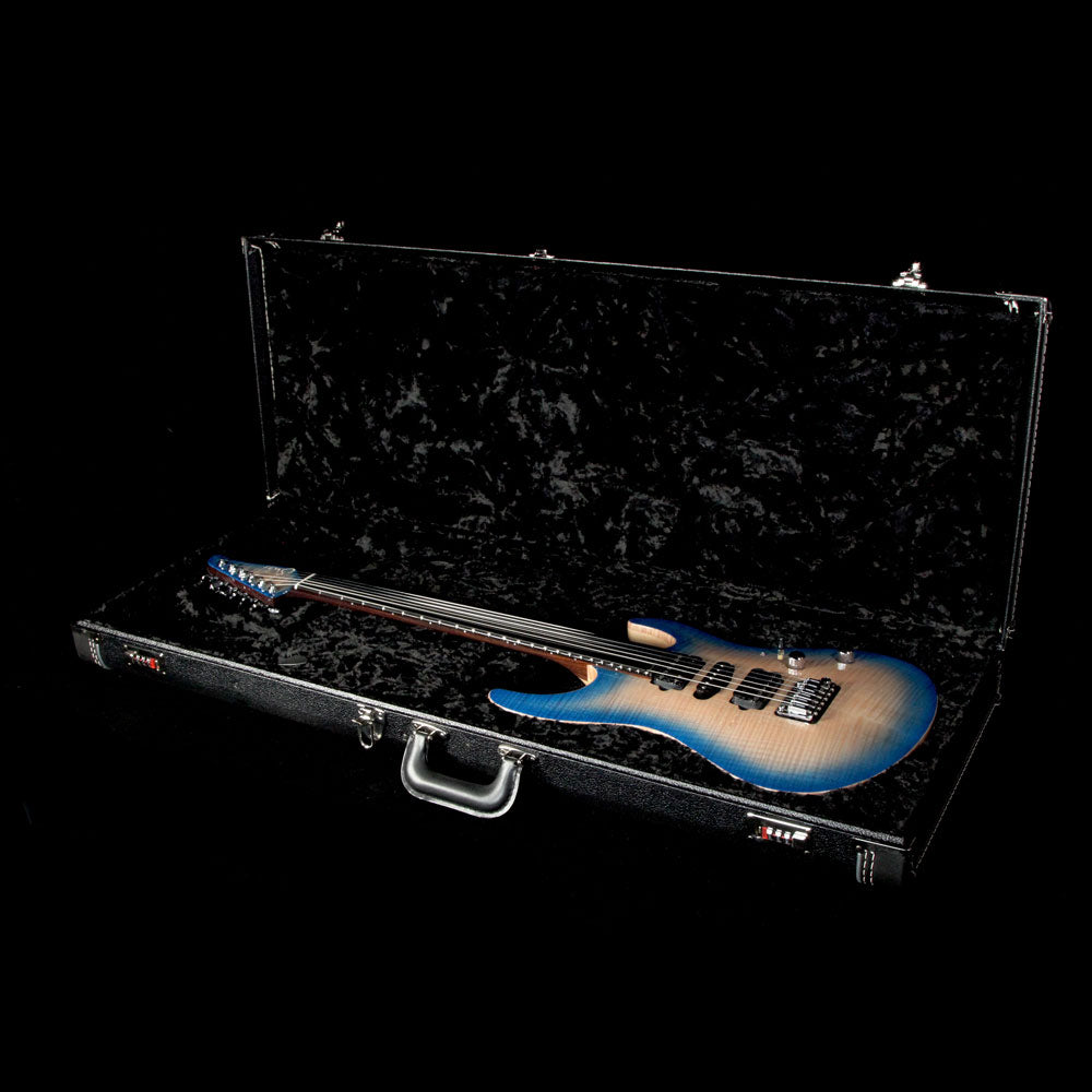 Suhr Modern Custom Carve Top Set Neck Electric Guitar Blue Burst — 8
