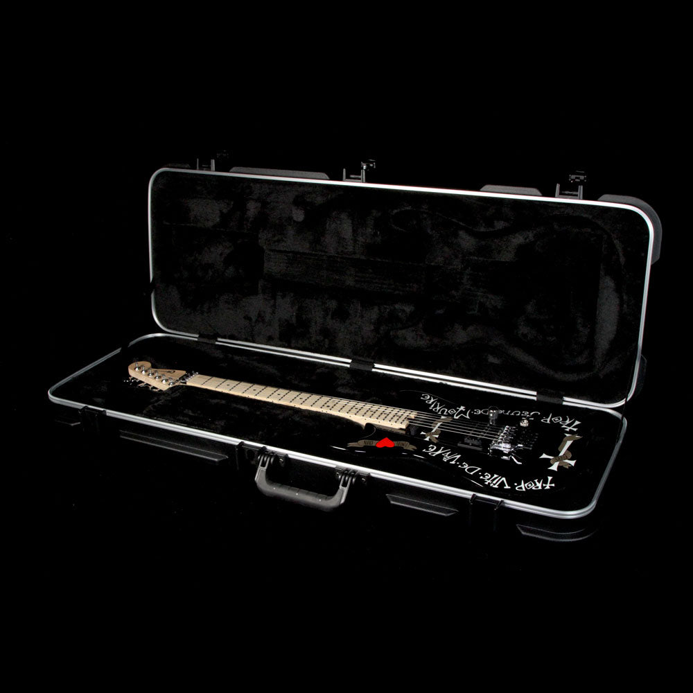 Used Charvel Warren DeMartini USA Signature Frenchie Electric Guitar Black — 5