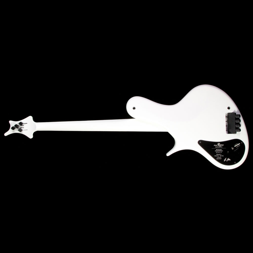 Ritter Instruments 2018 NAMM Display R8-Concept Singlecut Fretless Electric Bass Guitar Frosted Carrara White — 3