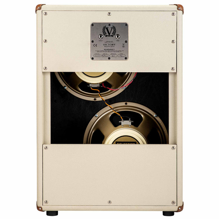 Victory Amplification V212VC 2x12 Electric Guitar Amplifier Speaker Cabinet White